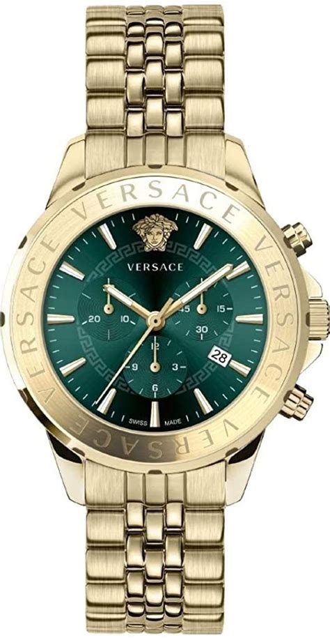 Versace Herrenuhr Chrono Signat Quarz grün .